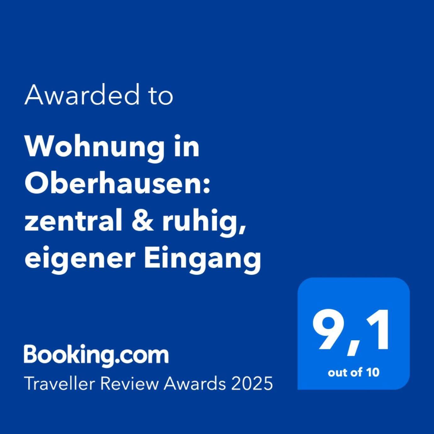 Wohnung In Oberhausen: Zentral & Ruhig, Eigener Eingang Oberhausen  Buitenkant foto